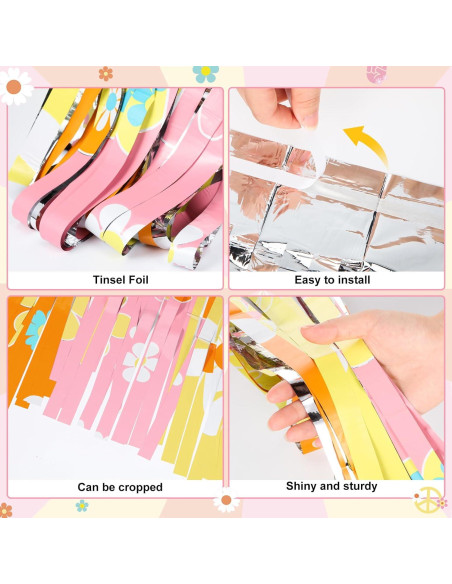 Cortinas de Flecos Boho Hippie WovWeave 1.0 x 2.0 m - 2 Piezas