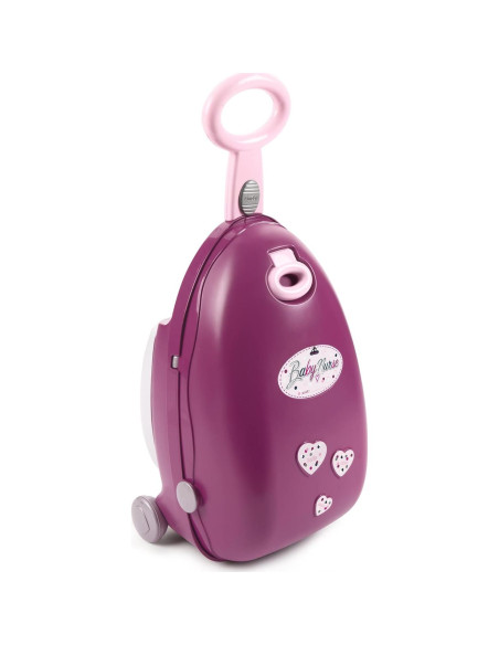 Carrito para Muñecas Smoby Púrpura con Cuna y Comedor