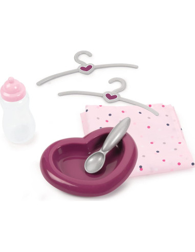 Carrito para Muñecas Smoby Púrpura con Cuna y Comedor