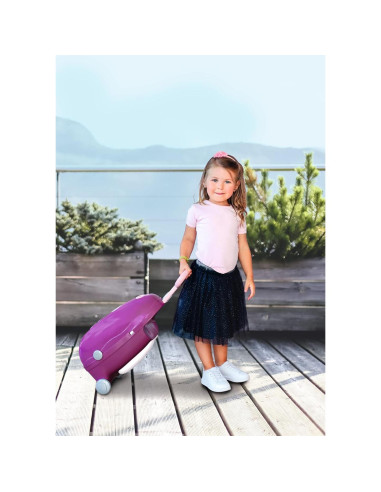 Carrito para Muñecas Smoby Púrpura con Cuna y Comedor