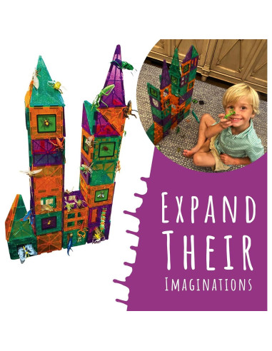 Set de 100 Azulejos Magnéticos DIY jr para Niños - Juguete Educativo