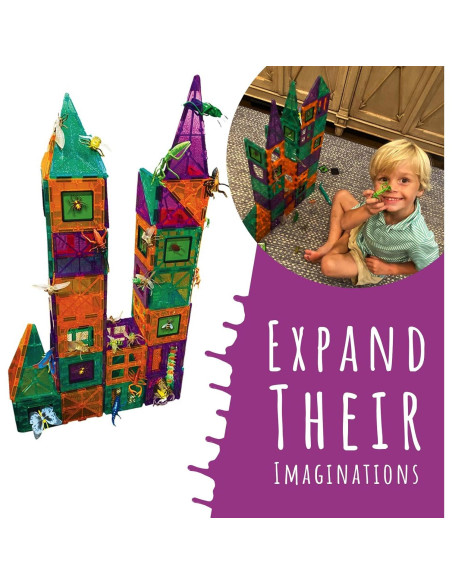 Set de 100 Azulejos Magnéticos DIY jr para Niños - Juguete Educativo