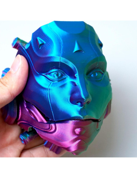 Máscara de Esqueleto 3D LUYU RGB - Juguete Fidget Articulado