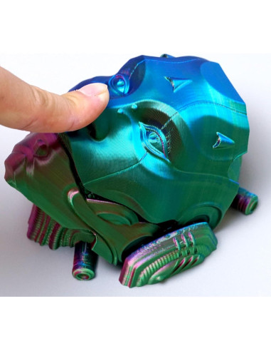 Máscara de Esqueleto 3D LUYU RGB - Juguete Fidget Articulado