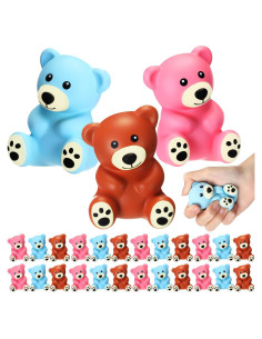 24 Pelotas Antiestrés de Oso Wettarn - Alivio de Ansiedad