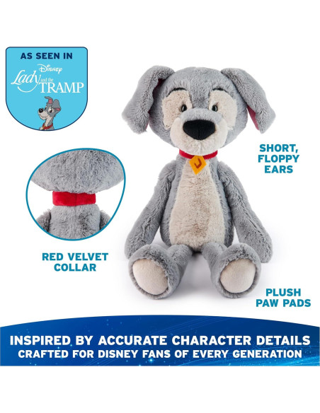 Peluche Tramp GUND Disney 38 cm - La Dama y el Vagabundo