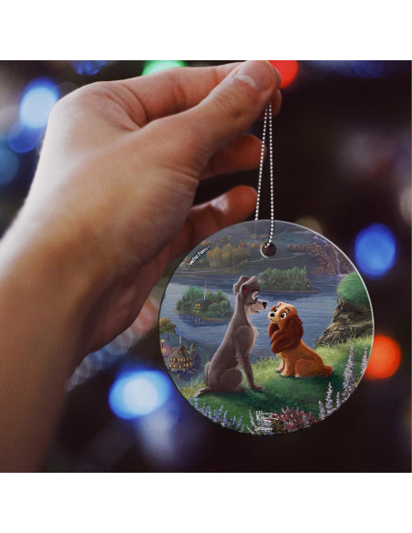 Vidrio Colgante Disney La Dama y el Vagabundo 8.89 cm