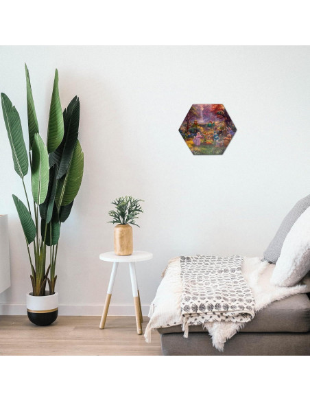 Impresión de Madera Hexagonal Robin Hood Disney 29.2x25.4cm Impresión de Madera Hexagonal Robin Hood Disney 29.2x25.4cm