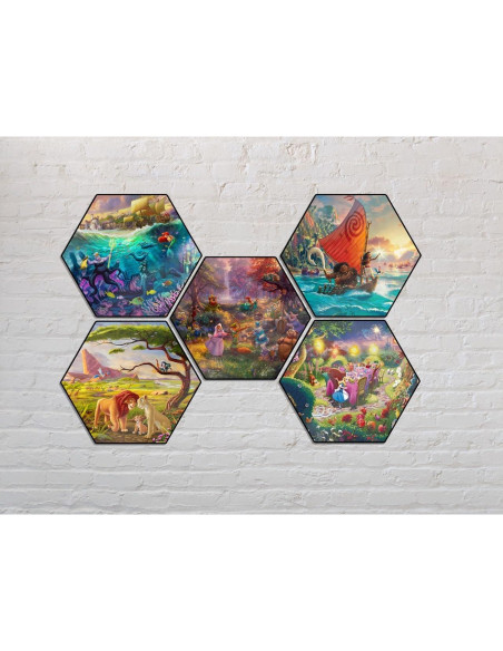 Impresión de Madera Hexagonal Robin Hood Disney 29.2x25.4cm Impresión de Madera Hexagonal Robin Hood Disney 29.2x25.4cm