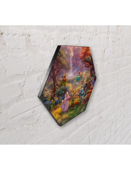 Impresión de Madera Hexagonal Robin Hood Disney 29.2x25.4cm Impresión de Madera Hexagonal Robin Hood Disney 29.2x25.4cm