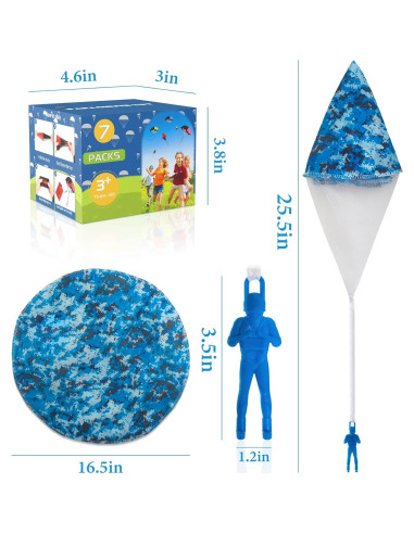 Juguete Paracaídas para Niños Spectabilis 5 Unidades