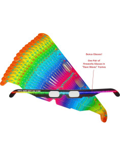 Gafas de Difracción de Fuegos Artificiales Rainbow - 51 Unidades 2