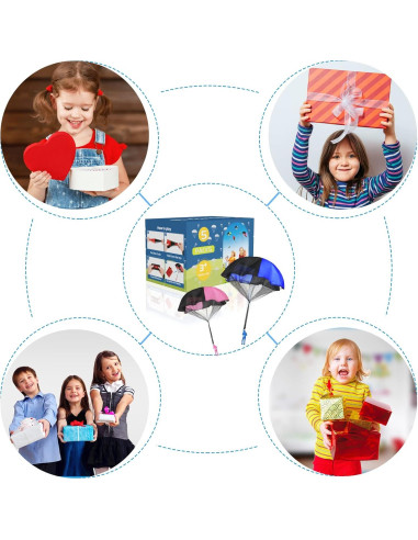 Juguete Paracaídas para Niños Spectabilis 5 Unidades