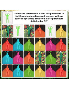 Juguetes Paracaídas Yunsailing 25 Pcs para Niños - Sin Batería 2