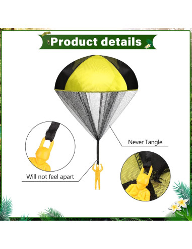 Juguetes Paracaídas Yunsailing 25 Pcs para Niños - Sin Batería
