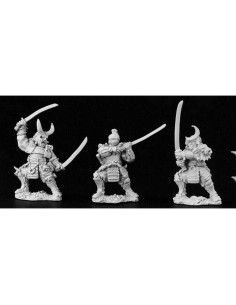 Miniaturas Samurai Oscuro 28mm Reaper sin pintar 2
