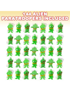 Paracaidistas Alienígenas ArtCreativity - Paquete 144 Unidades 2