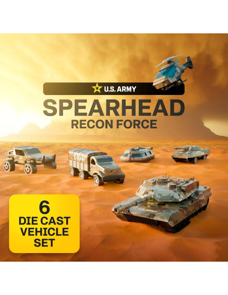 Conjunto de Vehículos de Juguete Militares Lollipop - 6 Piezas