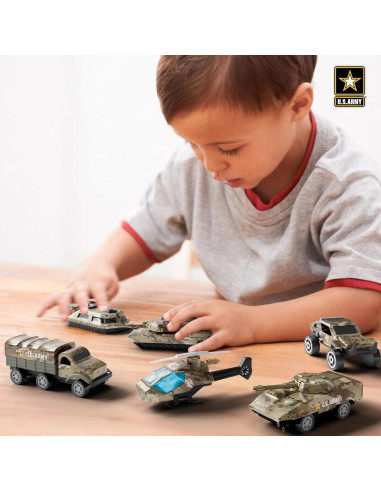 Conjunto de Vehículos de Juguete Militares Lollipop - 6 Piezas