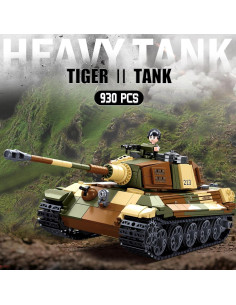Set de Construcción Tanque Tiger II Sluban 930 PCS 2 en 1 2