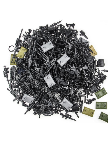 400 Piezas de Accesorios Militares BloxBrix para Juguetes