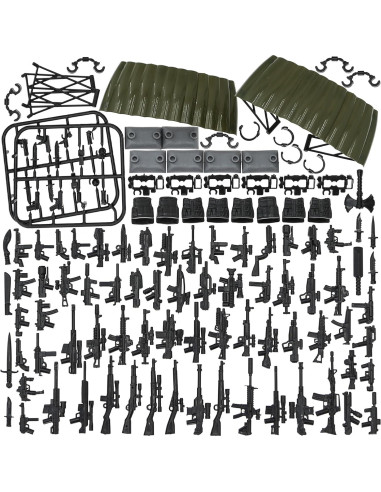 400 Piezas de Accesorios Militares BloxBrix para Juguetes