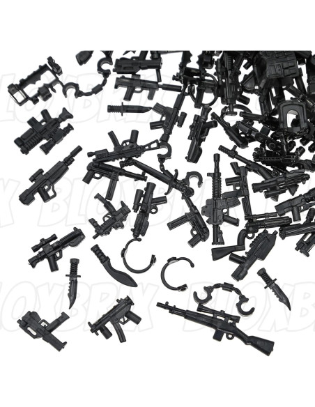 400 Piezas de Accesorios Militares BloxBrix para Juguetes