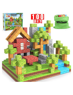 100 Bloques Magnéticos Wanplay 1 Pulgada para Niños 3-12 Años