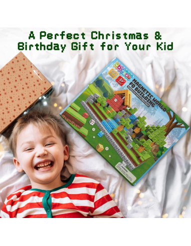 100 Bloques Magnéticos Wanplay 1 Pulgada para Niños 3-12 Años