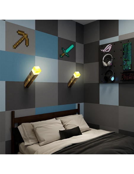 Antorcha de Pared Iluminada Vatitont - Luz LED Recargable USB