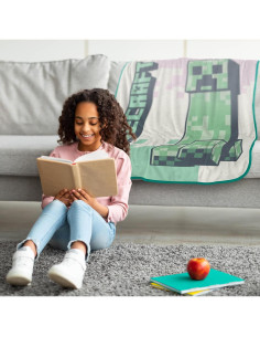 Manta de Felpa Jay Franco Minecraft Creeper 116x152 cm 2