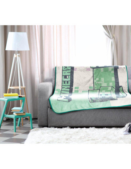 Manta de Felpa Jay Franco Minecraft Creeper 116x152 cm