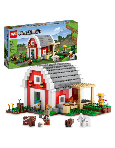 LEGO Minecraft El Granero Rojo 21187 - Set de Construcción 799 Piezas
