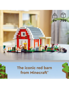 LEGO Minecraft El Granero Rojo 21187 - Set de Construcción 799 Piezas 2