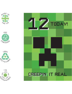 Tarjeta de Cumpleaños Central 23 - Creeping It Real 12 Años 2