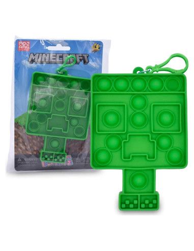 Just Toys Mini Bubblerz Minecraft - Llavero Fidget Popper