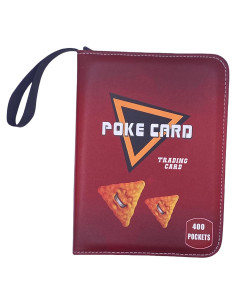 Álbum de Cartas de Comercio EHJAPQ 900 Bolsillos Rojo