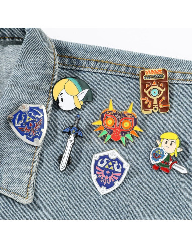 Conjunto de 7 Pines de Esmalte YUBUYU para Mochila y Ropa