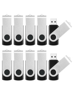 Paquete de 10 Unidades USB Flash 8GB MECHEER Giratorio