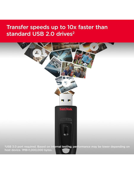 SanDisk Ultra 128GB USB 3.0 Flash Drive - SDCZ48-128G-GAM46