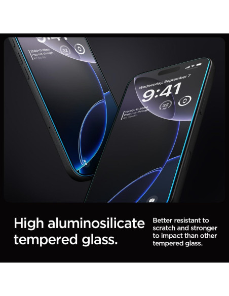 Protector de Pantalla Vidrio Templado Spigen iPhone 16 Pro [2 Unidades]