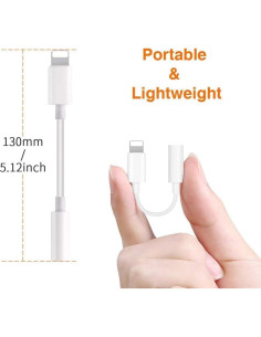 Adaptador Belcompany Lightning a 3.5mm para iPhone - 2 Piezas 2
