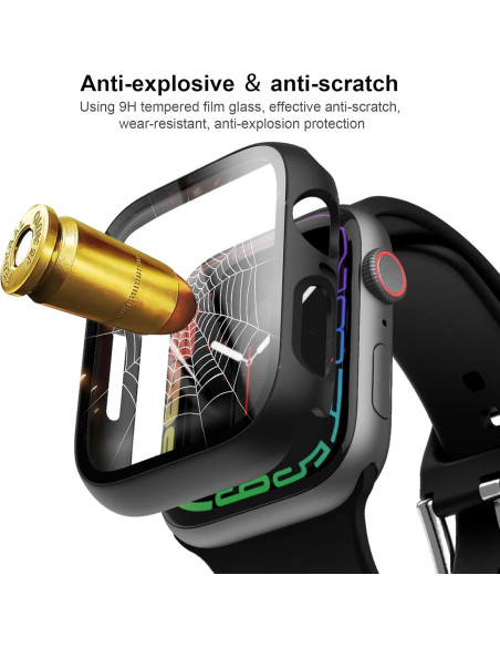 Paquete de 6 fundas JERXUN para Apple Watch 41mm Series 9/8/7