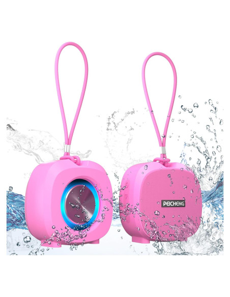 Altavoz Bluetooth Pequeño Peicheng IPX5 Portátil Rosa Altavoz Bluetooth Pequeño Peicheng IPX5 Portátil Rosa