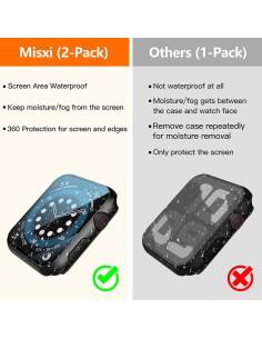 Funda Dura Impermeable Misxi para Apple Watch 40mm - 2 Pack 2