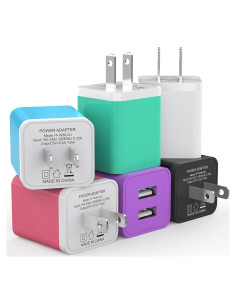 Cargador de Pared USB Doble Puerto iGENJUN 2.4A Colorido