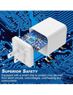 Cargador de Pared USB Doble Puerto iGENJUN 2.4A Colorido 2