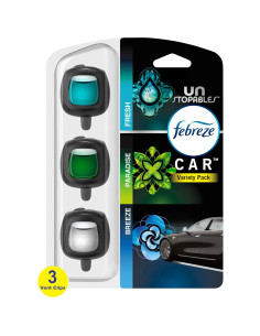 Febreze Ambientador de Auto Clip Ventilación Unstopables 3 Piezas 2