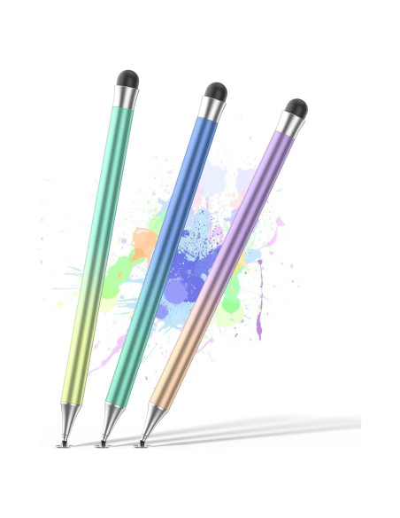Lápices Stylus Coloridos OOCLCURFUL para Pantallas Táctiles - 3 Pcs