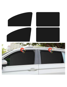 Sombrillas para Ventanas Laterales MZQZM 4 Pcs 100% Bloqueo Luz